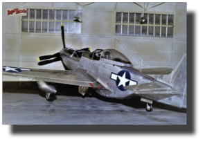 North American P-51 D Mustang. Scratch built in metal by Rojas Bazán. 1:15 scale.